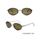 Metal  oval classic sunglasses